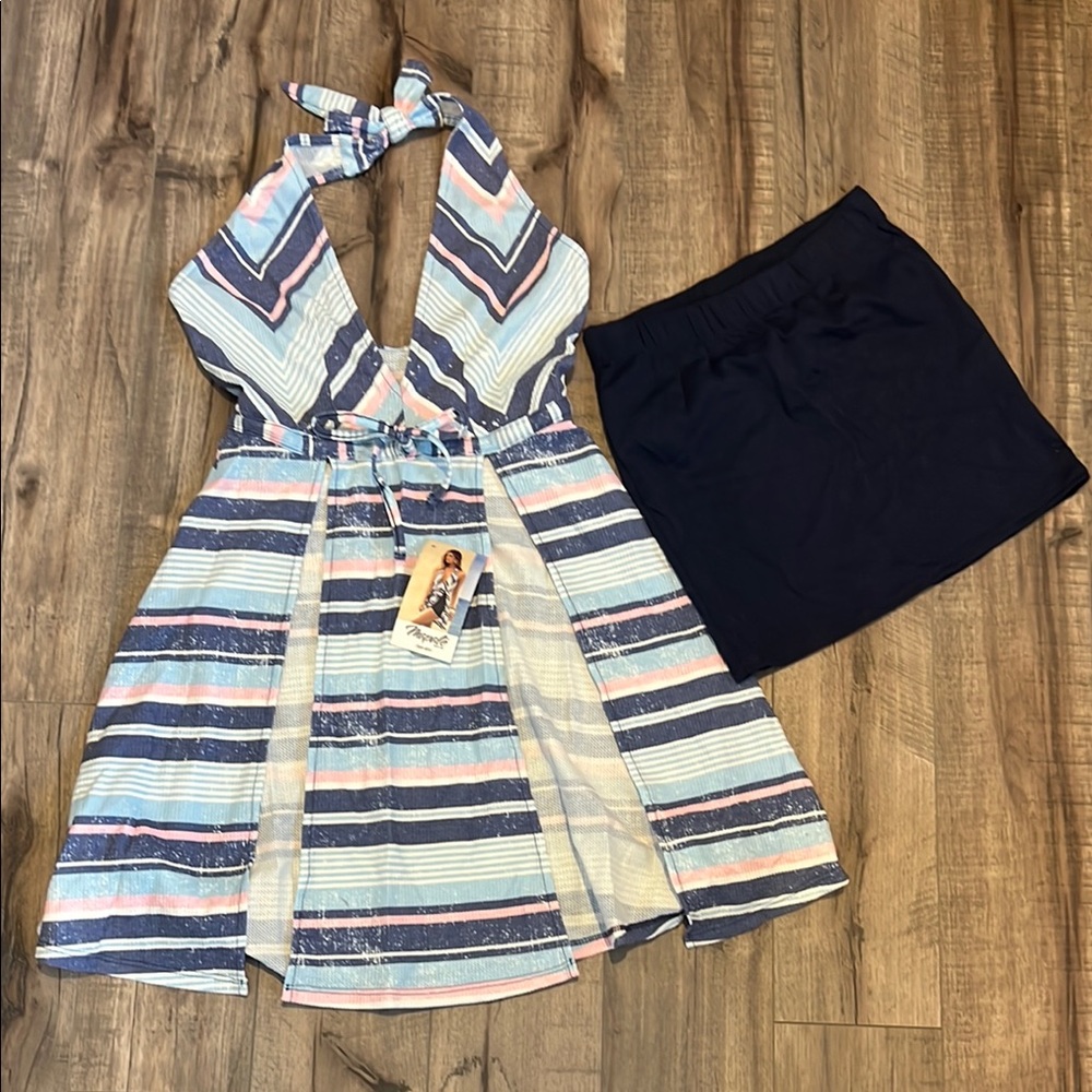 Striped Halter Dress